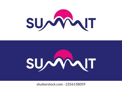 Minimal and Professional letter summit vector logo design