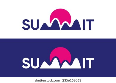 Minimal and Professional letter summit vector logo design
