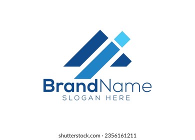 Minimal and Professional letter A i vector logo design