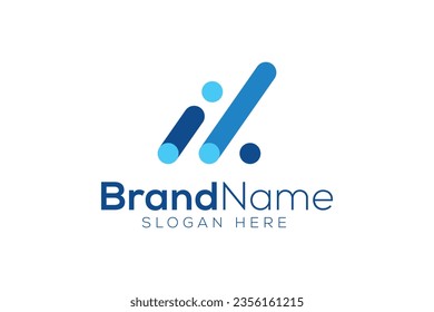 Minimal and Professional letter A i vector logo design