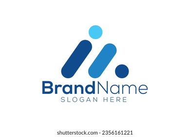 Letra mínima y profesional A i diseño de logotipo vectorial