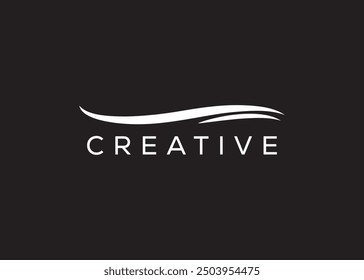 Minimale und professionelle Ocean Wave Logo Design-Vorlage