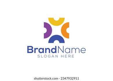 Minimal and Professional Plus sign logo design vector template