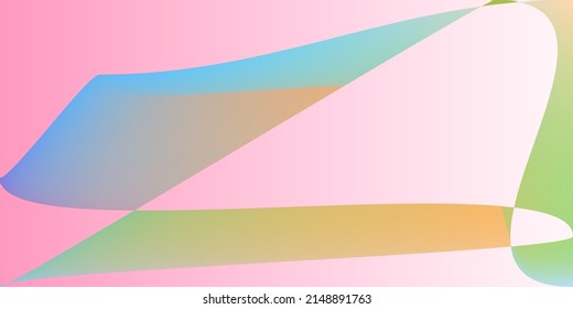 Fondo Psicodélico Futurista Mínimo, Arcoiris Original. Las Capas Dan Forma A Un Diseño Moderno Y Rosa Fluido. Ilustración dinámica multicolor de la tecnología de color. Malla moderna de gradiente naftalígro digital pastoral naïf.