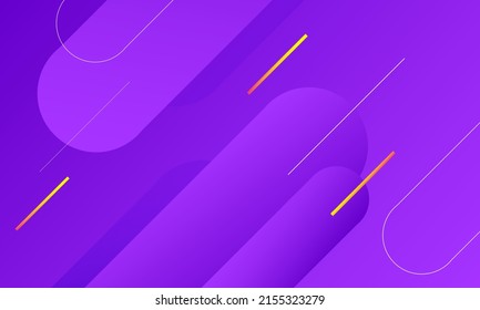 Minimal purple geometric background. Dynamic shapes composition. Vector illustration