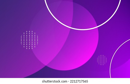 Minimal purple geometric background. Dynamic shapes composition. Eps10 vector
