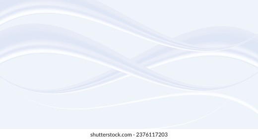 Minimal purple vector background. Dynamic curve purple gradation. Purple wave long banner background