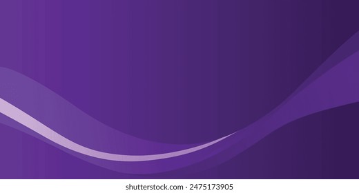 Minimal purple wave abstract background vector illustration