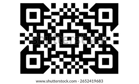 Minimal QR Code Design  Black and White Aesthetic