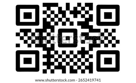 Minimal QR Code Design  Black and White Aesthetic