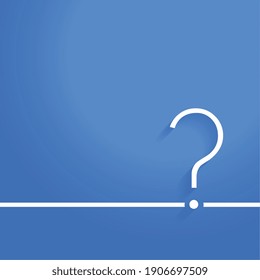 minimal question mark background for help and support page