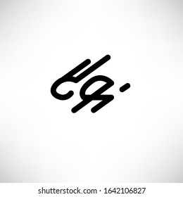 minimal rabbit vector icon and logo
