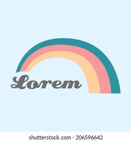 Minimal rainbow icon