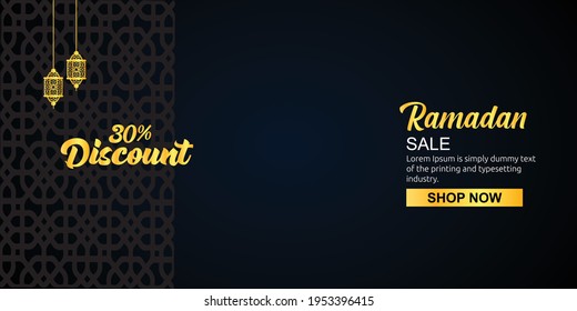 Minimal Ramadan Mubarak Discount Template