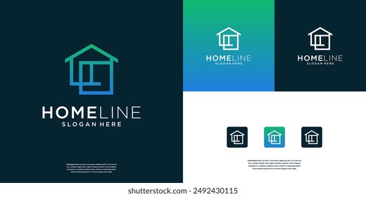 Minimal real estate property logo design inspiration