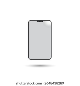 Ícone de smartphone mínimo e realista, vista frontal