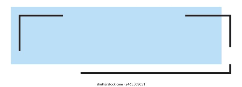 minimal rectangle frame.  isolated on white background. vector illustration. EPS 10