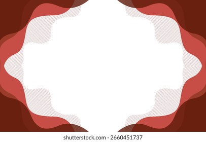 Minimal red abstract background with smooth wavy lines. Modern style business template with clean and professional design.