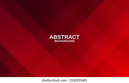 Minimal red background. Dynamic shapes composition. Vector illustration