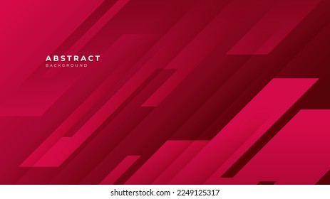 Minimal red banner geometric shapes abstract modern background design. Design for poster, template on web, backdrop, banner, brochure, website, flyer, landing page, presentation, and webinar