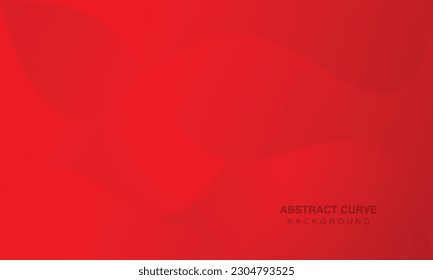 Minimal red curve abstract background, red background