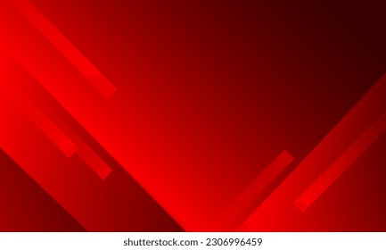 Minimal red geometric background. Dynamic shapes composition. Vector illustration