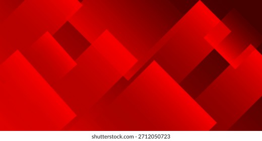 Fondo geométrico rojo mínimo. Composición de Formas dinámicas. Ilustración vectorial