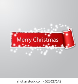Minimal red infographics. Vector illustration for Christmas and happy new year