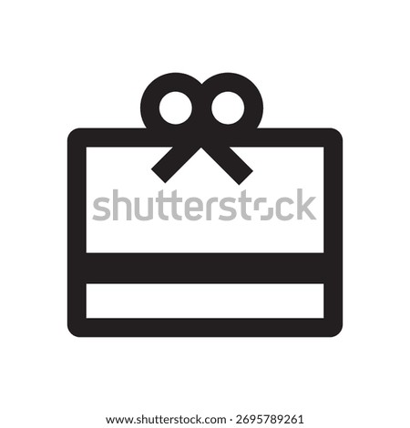 Minimal redeem icon symbolizing rewards, gift cards, loyalty points, and cashback offers in apps and websites. 