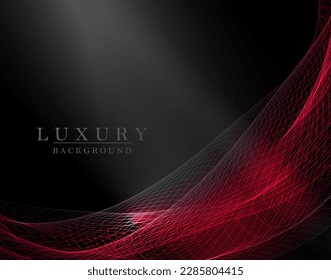 Minimal reticulated pattern of red tint on a black background