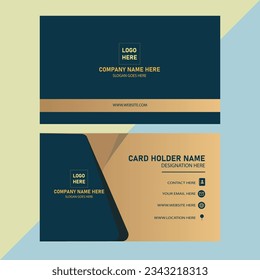 Minimal Retro Unique Business Card Temple Design