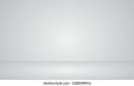 Minimal room scene and platform grey background 3d render  Display stand for product gradient white color mock up  Simple gray wall design