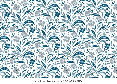 minimal rose and leaf sketch arranged in seamless pattern for home textile projects wrapping paper and decorative pillows

