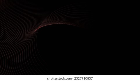 fondo abstracto de líneas redondeadas mínimas. Fondo vectorial abstracto ondulado de línea delgada. Patrón de onda de curva sin fisuras. Plantilla de gráfico de rayas de líneas