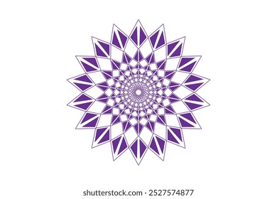 Minimal und runde Form Mandala Design 