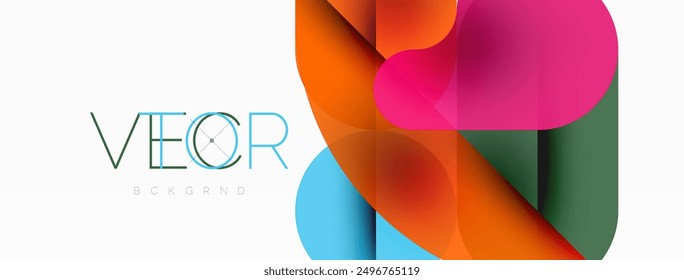 Fondo abstracto geométrico de Formas redondas mínimas. Diseño de círculo. Plantilla de negocios techno de moda para Fondo de pantalla, Anuncio, fondo o aterrizaje