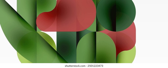 Minimal round shapes geometric abstract background. Circle design. Trendy techno business template for wallpaper, banner, background or landing