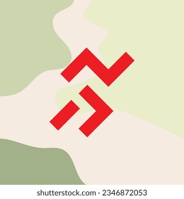 minimal running logo design idea