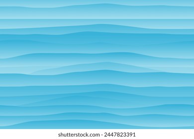 Minimal sand dune abstract landscape seamless pattern, background with wave pattern