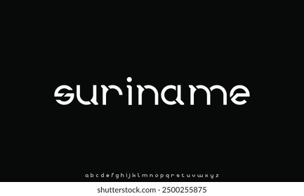 minimal sans serif sci-fi modern alphabet font