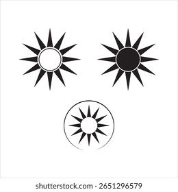 Minimal Save and Bookmark Icon Set – Black Vector Symbols on White Background

