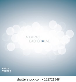 Minimal scalable shiny bokeh light background for web pages, brochures, layouts - blue edition