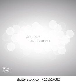 Minimal scalable shiny bokeh light background for web pages, brochures, layouts - grey edition