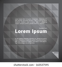 Minimal scalable vector background built of geometric elements - grey version