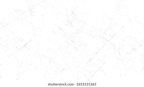 Padrão de textura de ladrilho arranhado mínimo. Layout de linha de interseção esmaecida na superfície branca com design de efeito grunge geométrico claro.
