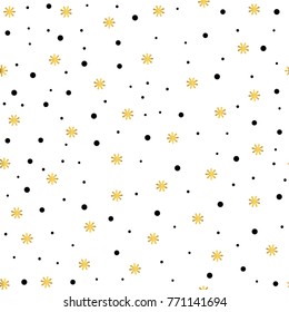 Minimal seamless Christmas pattern. Vector illustration.