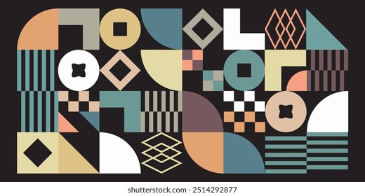 Minimal seamless geometry background. vector illustration.