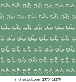 minimal seamless moped scooter pattern