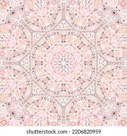 Minimal seamless ornament with geometric elements composition. Graphic portugal motif. Fabric print. Small elements geometry. Vector patchwork pattern.