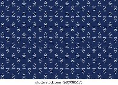 Minimal seamless pattern with alternating up and down triangle motifs. Perfect for modern backgrounds, digital prints, textiles, and stylish design projects with a clean aesthetic.